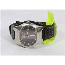 FOSIL MEN'S WATCH WITH GENUINE LEATHER BAND
