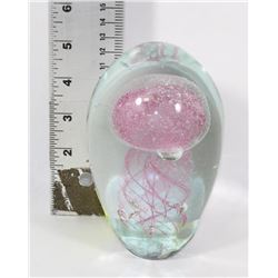 JELLYFISH IN GLASS PAPER WEIGHT