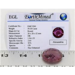 #14-ALEXANDRITE COLOR CHANGING GEMSTONE 59.30CT