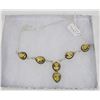Image 1 : #76-CITRINE GEMSTONE NECKLACE