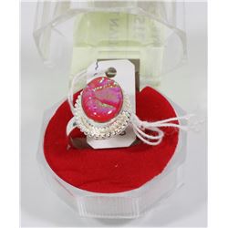 #61-AUSTRALIAN TRIPLE FIRE OPAL  RING