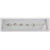 Image 1 : #79-WHITE TOPAZ GEMSTONE BRACELET