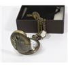 Image 1 : 5) NEW BRONZE POCKET WATCH  WITH GOLF FACE