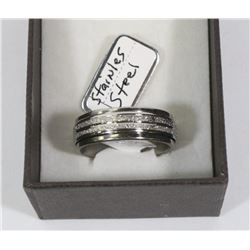 9)NEW STAINLESS STEEL RING SIZE 8.5
