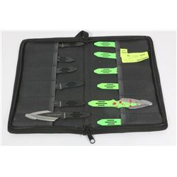 SET OF 12 THROWING KNIVES IN CASE