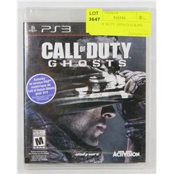 CALL OF DUTY: GHOSTS FOR PS3