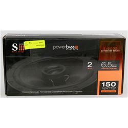 POWERBASS AUTOSOUND 150 WATTS 6.5" 2 WAY SPEAKERS