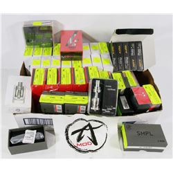 LARGE FLAT OF VAPE SUPPLIES