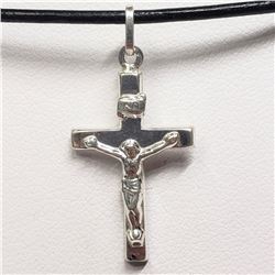 3) STERLING SILVER CROSS NECKLACE
