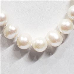 8) STERLING SILVER FRESHWATER PEARL NECKLACE
