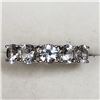 Image 1 : 12) STERLING SILVER CUBIC ZIRCONIA RING SIZE 7