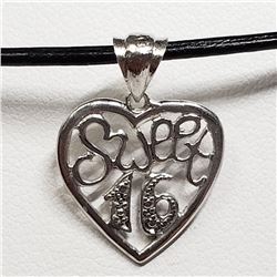 14) STERLING SILVER NECKLACE