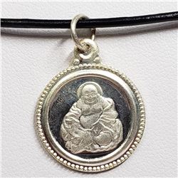 17) STERLING SILVER PENDANT NECKLACE