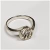 Image 3 : 21) STERLING SILVER CUBIC ZIRCONIA RING