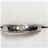 Image 1 : 27) STERLING SILVER DIAMOND RING