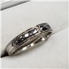 Image 2 : 27) STERLING SILVER DIAMOND RING