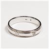 Image 3 : 27) STERLING SILVER DIAMOND RING