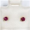 Image 1 : 29)14K YELLOW GOLD RUBY EARRINGS
