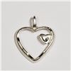 Image 1 : 35) STERLING SILVER HEART PENDANT