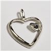 Image 2 : 35) STERLING SILVER HEART PENDANT