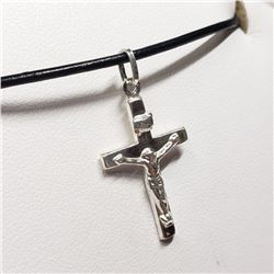 50) STERLING SILVER CROSS NECKLACE