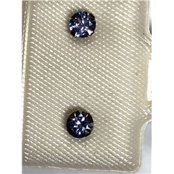 58)10K WHITE GOLD TANZANITE EARRINGS