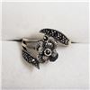 Image 2 : 63) STERLING SILVER MARCASITE RING