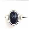 Image 1 : 71) STERLING SILVER ONYX RING