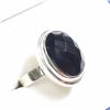 Image 4 : 71) STERLING SILVER ONYX RING