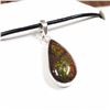 Image 3 : 75) STERLING SILVER AMMOLITE NECKLACE