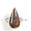 Image 1 : 77) STERLING SILVER AMMOLITE RING SIZE 7.75