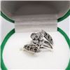Image 4 : 90) STERLING SILVER MARCASITE RING