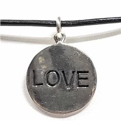 92) STERLING SILVER LOVE NECKLACE