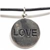 Image 1 : 92) STERLING SILVER LOVE NECKLACE