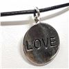 Image 2 : 92) STERLING SILVER LOVE NECKLACE