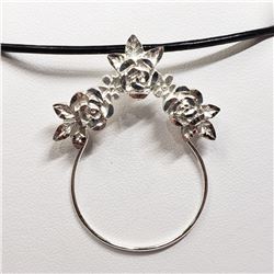 94) STERLING SILVER NECKLACE