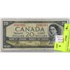 Image 1 : 1954 CANADIAN DEVILS FACE $20 BILL.