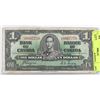 Image 1 : 1937 CANADIAN $1 BILL.
