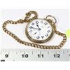 Image 1 : VINTAGE ELGIN GOLD PLATE POCKET WATCH WITH CHAIN