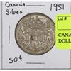 Image 1 : CANADAN SILVER 1951 HALF DOLLAR