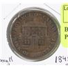 Image 1 : BANK OF MONTREAL 1842 HALF PENNY