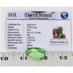 #11-TEKTITE MOLDAVITE GEMSTONE 29.60CT