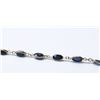Image 1 : 6) 10KT GOLD SAPPHIRE BRACELET