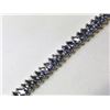 Image 2 : 12) STERLING SILVER TANZANITE BRACELET
