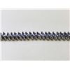 Image 3 : 12) STERLING SILVER TANZANITE BRACELET