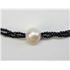 Image 2 : 16) ST. SILVER SPINEL & FRESHWATER PEARL NECKLACE