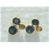 Image 1 : 20) 14K GOLD ALEXANDRITE & DIAMOND EARRINGS