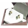 Image 3 : 20) 14K GOLD ALEXANDRITE & DIAMOND EARRINGS