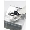 Image 1 : 30) 10KT BLACK DIAMOND RING SIZE 6.25