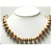 Image 1 : 42) ST. SILVER FRESHWATER PEARL & CUBIC NECKLACE